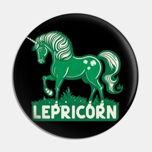 Green Lepricorn for St.Patricks Day Pin