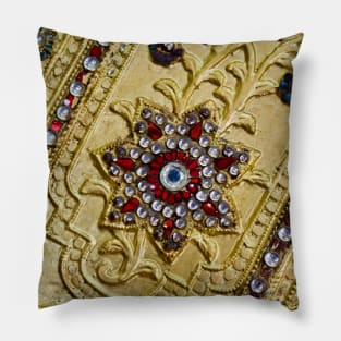 Gilding pattern from Kalaw, Myanmar Pillow