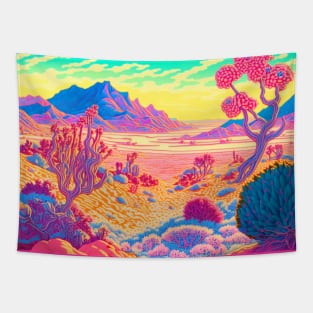 Desert Vaporwave Tapestry