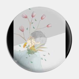 blooming flower Pin