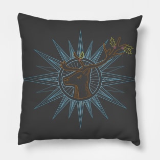 Holiday Reindeer - Color Pillow