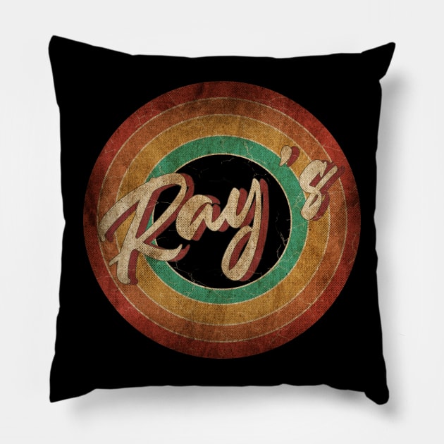 Ray’s Vintage Circle Art Pillow by antongg