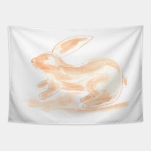 easter bunny, easter, rabbits, holiday, animal, illustration, watercolor Tapestry