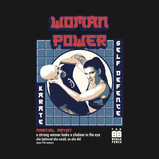 Woman Martial Artist - Karate Woman by Tee3D