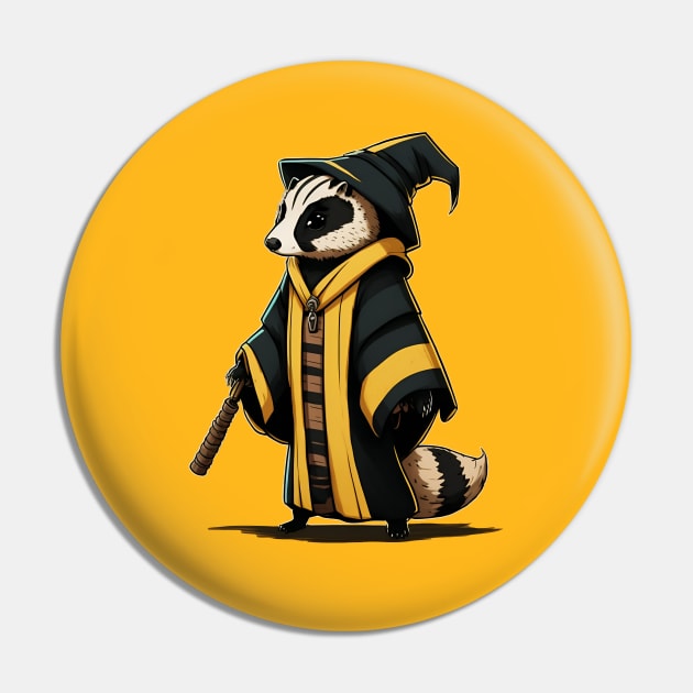 Badger from Wizard School Pin by Vaelerys