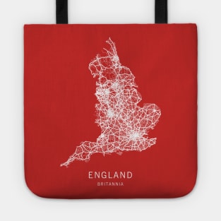 England Road Map Tote