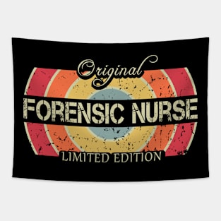 Funny Job Title Worker Retro Vintage Forensic Nurse Tapestry