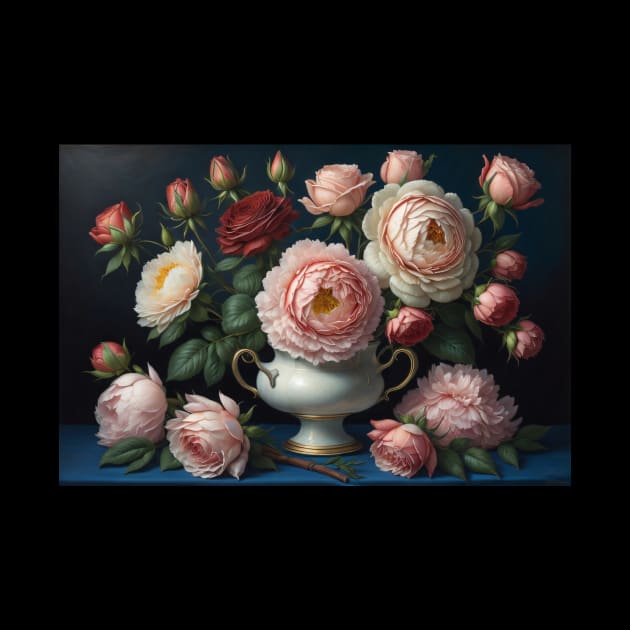 Pink Floral Still Life by Pet And Petal