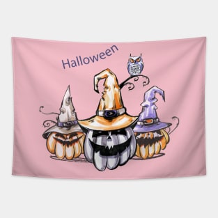 Halloween Pumpkin Tapestry