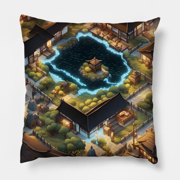 The Lotus Pond Pillow by Lyvershop