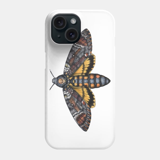 Death's Head Hawkmoth Phone Case by JadaFitch