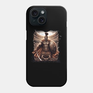 Spartan Warrior Glory T-Shirt - Embrace the Spirit of Valor Phone Case