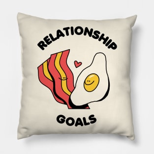 Relationship goals eggs and bacon Pillow