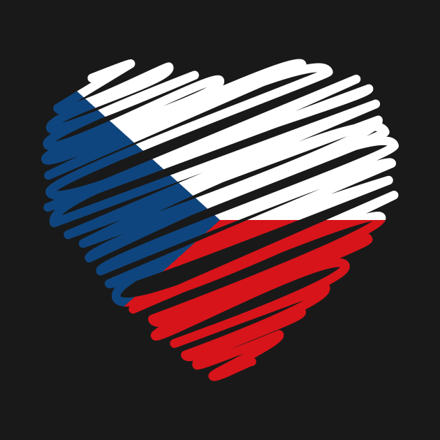 Czech Heart Flag by dk08