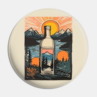 Bottle And Lake Pin