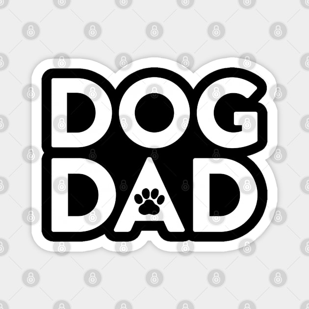 Dog Dad Magnet by Tennifer