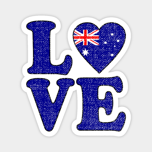 Australia Love Australian Flag Australian Roots Magnet by RW