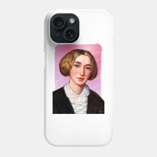 English Novelist George Eliot illustration Phone Case