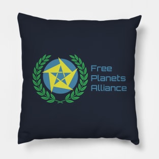 Free Planets Alliance Logo Pillow