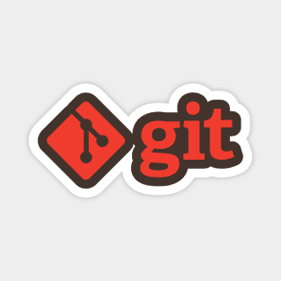 Git - Orange Logo Magnet