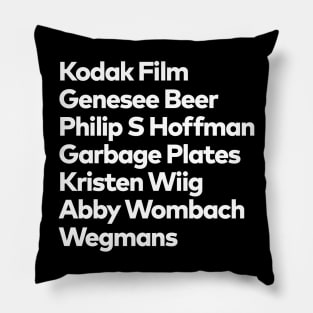 Rochester's Claims To Fame Pillow