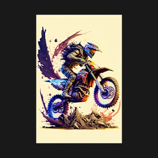 Dirt Bike Paint Splash Style T-Shirt