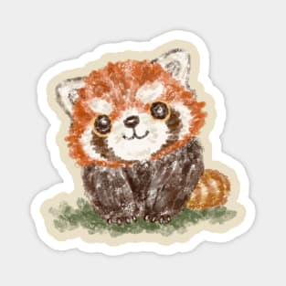 Smiling red panda Magnet