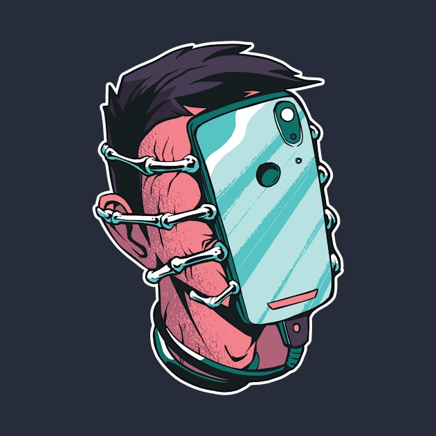 Facehugger Cyborg Alien Smartphone by HBfunshirts