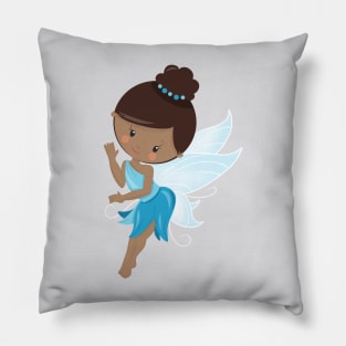 African American Fairy, Magic Fairy, Forest Fairy Pillow