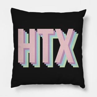 HTX pastel colors Pillow