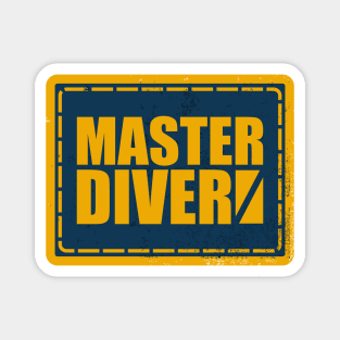 Master Diver (distressed) Magnet