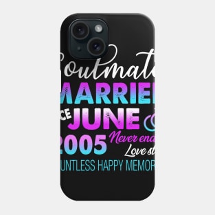 Married Since June 2005,14th Wedding Anniversary Phone Case