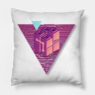 Geometric Computing Circuit Chip Pillow