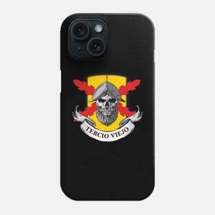 Cruz de Borgoña, skull soldier Phone Case