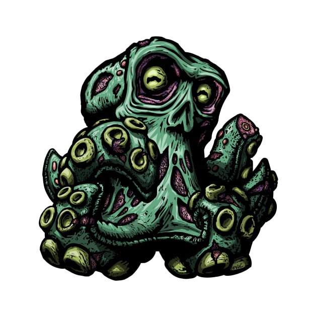 Octopus Zombie by Octomanart