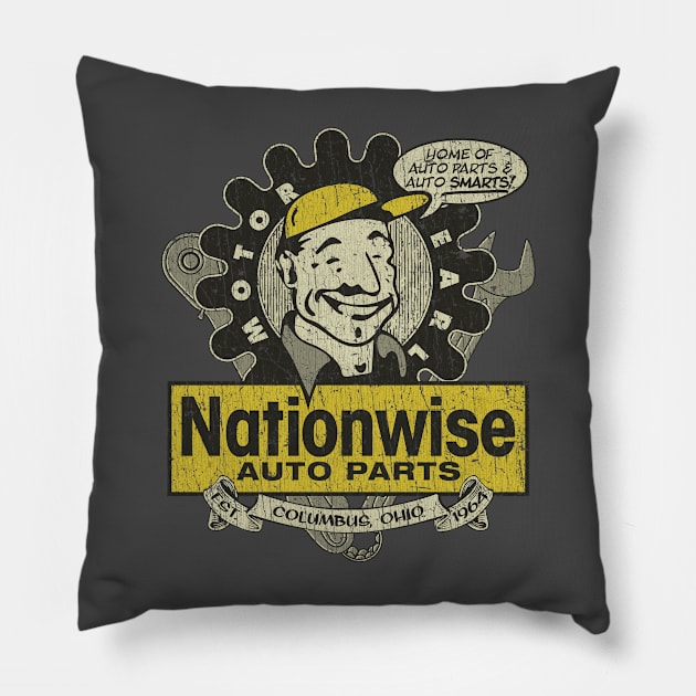 Nationwise Auto Parts Motor Earl 1964 Pillow by JCD666