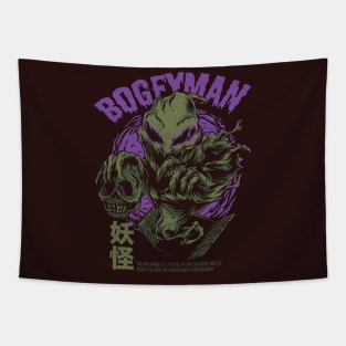 Creepy Horror Bogeyman Monster Vintage Scary Comic Tapestry