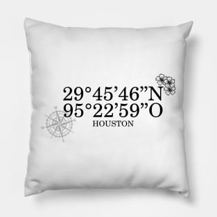 Houston Contact Information Pillow