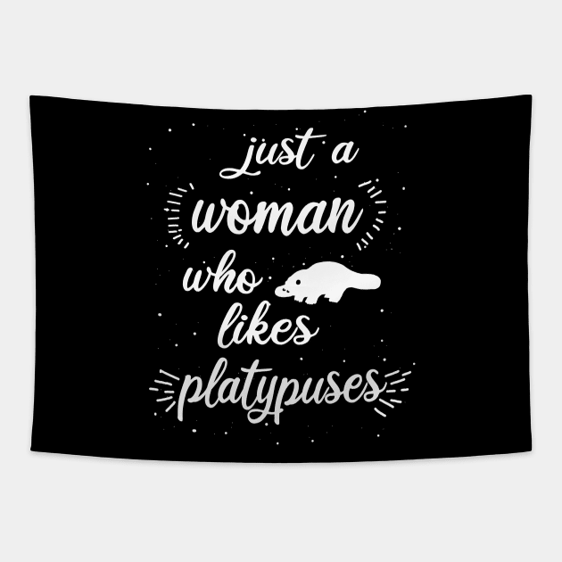 Only Woman Platypus Loves Outfit Australia Vibes Tapestry by FindYourFavouriteDesign