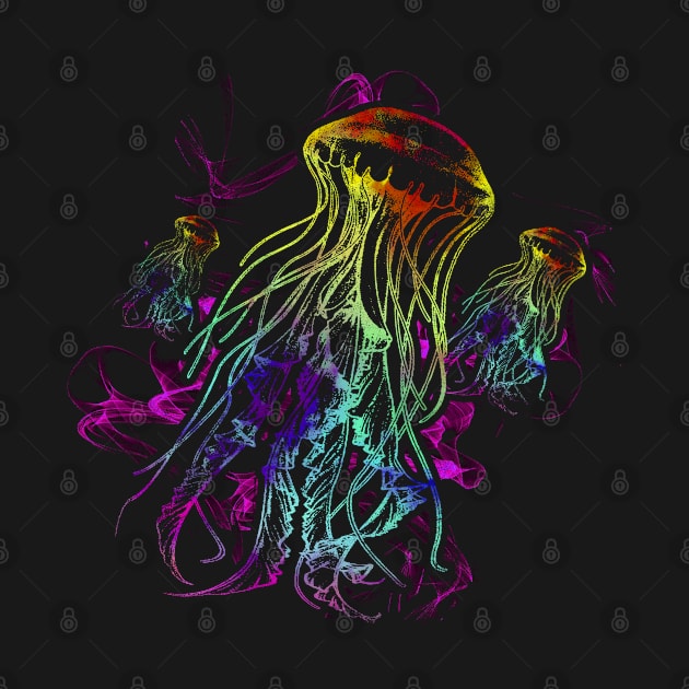 Colorful Jellyfish by Mila46