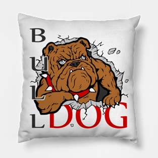 Scary Bulldog Pillow