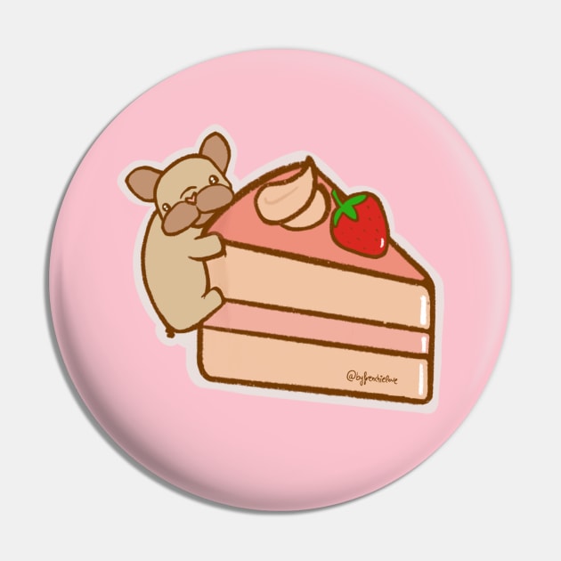 Frenchie Cake Pin by frenchielove