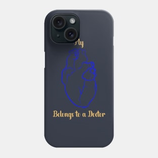 Valentine’s Day anatomical heart quotes for doctors Phone Case