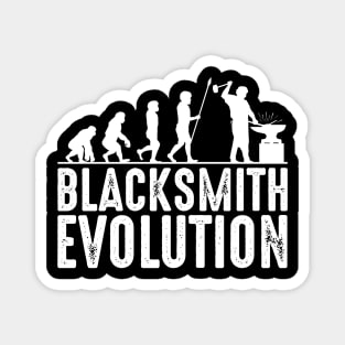 Blacksmith Evolution Silhouettes Magnet