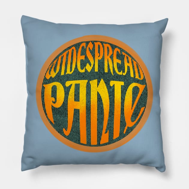 Widespread Panic denim and paint design Pillow by Trigger413