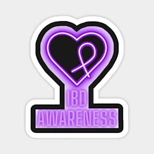 Neon Purple IBD Awareness 2 Magnet
