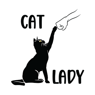 Cat Lady Fist Bump - Best Friends - Best Cat Mom Ever T-Shirt