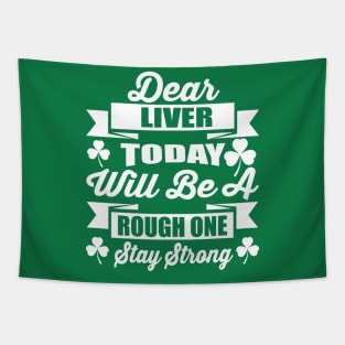 St.Patricks Day Funny Shirt Tapestry