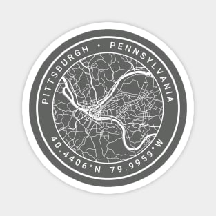 Pittsburgh Map Magnet