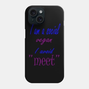 social vegan Phone Case